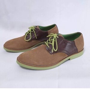 BUKS Walkover Men's Oxfords Suede Leather Dress Shoes Sz‎ 9.5 Tan Brown Lace Up